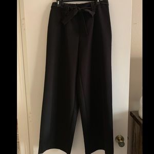 Wide leg black slacks